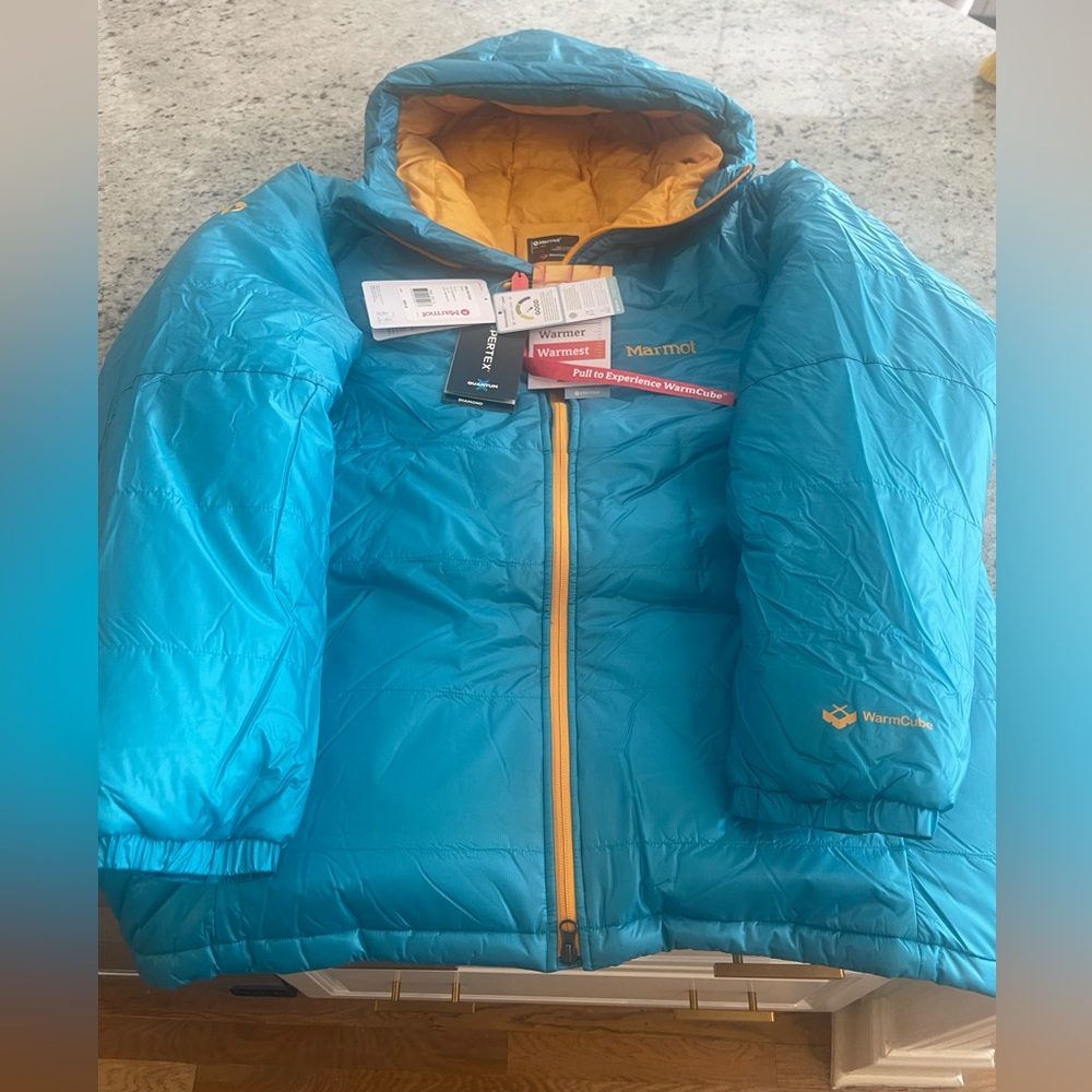 MARMOT WARMCUBE WEST RIB 800 PRO DOWN JACKET MENS XL PTP 27 NEW RETAIL $650